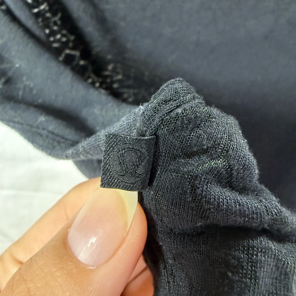 Lululemon Black Ruched Drawstring Tank Top Size 2 - Picture 3 of 4
